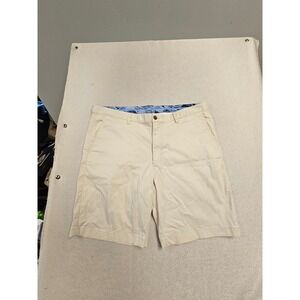 Tommy Bahama Boracay Chino Shorts Mens 40 Khaki Tan Cotton Stretch Flat Front